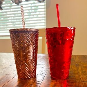 New! Set of 2 16oz Starbucks cups.